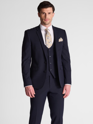 Marco Capelli Slim Fit Suit Jacket - Navy