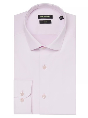 Remus Uomo Slim Fit Stretch Shirt - Pink