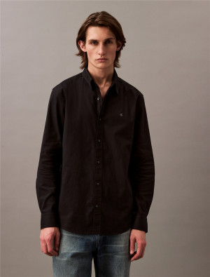 Calvin Klein Jeans Solid Oxford Classic Shirt - Black
