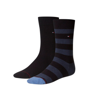 Tommy Hilfiger 2 Pack Rugby Socks - Navy