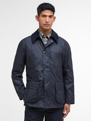 Barbour Ashby Wax Jacket - Navy
