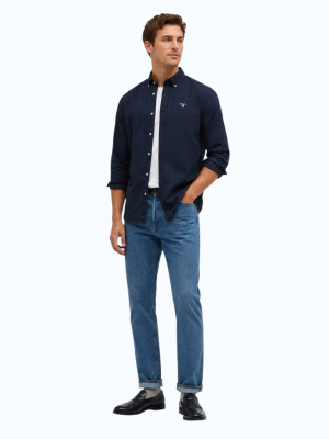 Barbour Oxtown Tailored Shirt - Navy