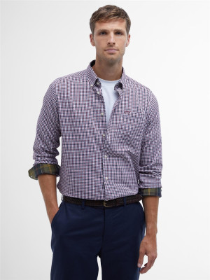 Barbour Padshaw Tailored Gingham Shirt - Red