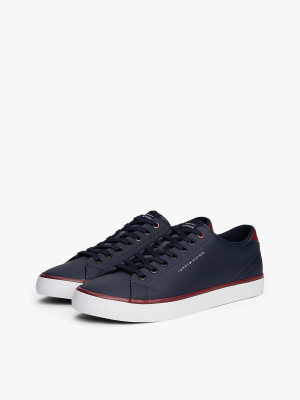 Tommy Hilfiger Core Leather Sneaker - Navy