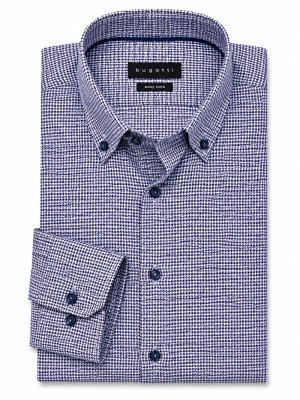 Bugatti Easy Care Geo Pattern Button Down Shirt - Pink