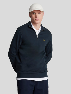LYLE & SCOTT Loopback Quarter Zip Sweatshirt - Navy