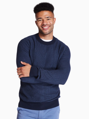 Boss Klapok Crew Neck Sweater - Blue