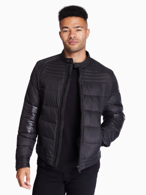 Boss Owand Biker Puffer Jacket - Black