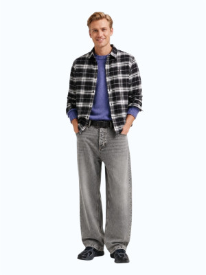Tommy Jeans Flannel Check Shirt - Black