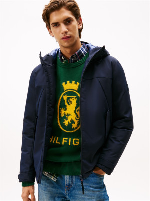 Tommy Hilfiger Tech Hooded Short Parka - Navy
