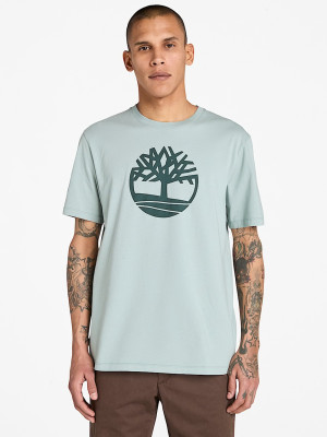 Timberland Kennebeck River Tree Logo T-Shirt - Blue