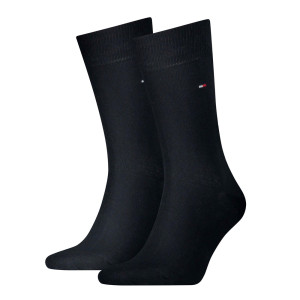 Tommy Hilfiger 2 Pack Solid Colour Socks - Navy
