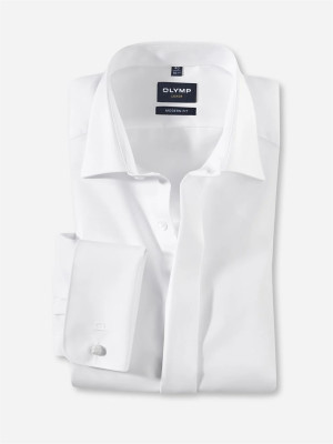 Olymp Luxor Double Cuff Shirt - White
