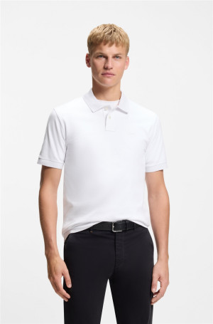 Boss Passenger Slim Fit Polo - White