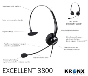 Zestaw słuchawkowy EXCELLENT 3800