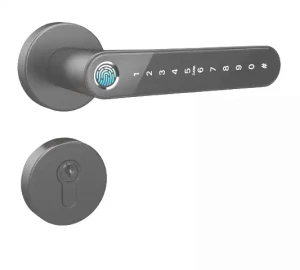 Klamka Elektroniczna na odcisk palca i kod dostępu N33 Zamek na odcisk palca, bluetooth, WiFi