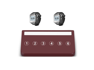 Zestaw przywołania kelnera do kuchni / baru (od 2 do 6 zegarków) System dla gastronomii