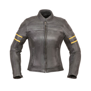 Modeka Iona Lady Jacke Schwarz Gelb Gr. 42