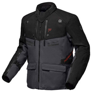 Modeka Atlaz Motorradjacke dunkelgrau schwarz Gr. M