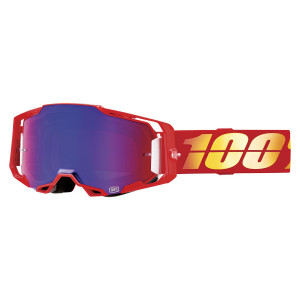 100% Armega Extra Cross BMX Brille Nuketown blau verspiegelt