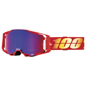 100% Armega Extra Cross BMX Brille Nuketown blau verspiegelt