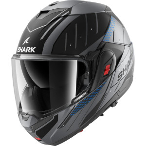 Shark OXO Rydger Matt Anthrazit Blau Schwarz Grazit M 57/58
