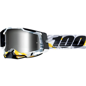 100% Racecraft 2 Extra Crossbrille Korb Gläser silber verspiegelt