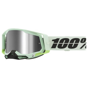 100% Racecraft 2 Extra Crossbrille Palomar Gläser silber verspiegelt