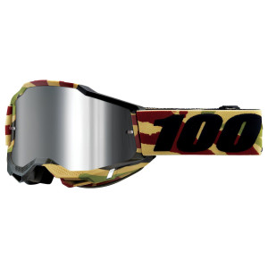 100% Accuri 2 Extra MTB Moto Brille Mission Gläser silber verspiegelt