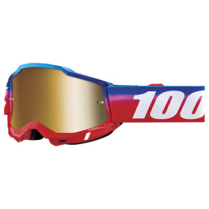 100% Accuri 2 Extra MTB Moto Brille Unity Gläser gold verspiegelt