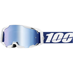 100% Armatic Crossbrille MTB Blue Gläser blau verspiegelt