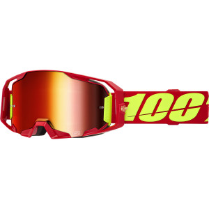 100% Armatic Crossbrille MTB Red Gläser rot verspiegelt