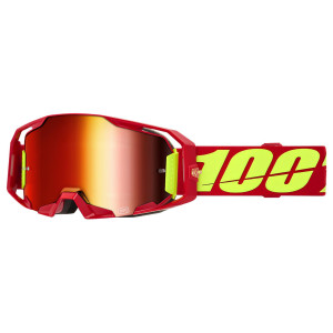 100% Armatic Crossbrille MTB Red Gläser rot verspiegelt