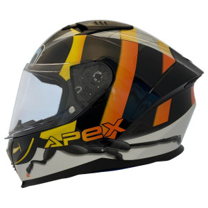 Apex FI100 JNR Kinder-Integralhelm Bee schwarz glänzend Gr. S 51/52