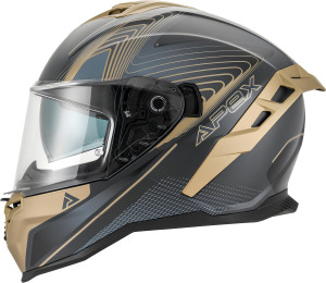 Apex FI200 Integralhelm Madrid schwarz gold matt Gr. XL 61/62
