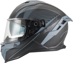 Apex FI200 Integralhelm Madrid grau schwarz Gr. L 59/60