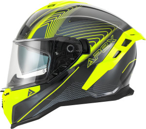 Apex FI200 Integralhelm Madrid grau gelb Gr. M 57/58