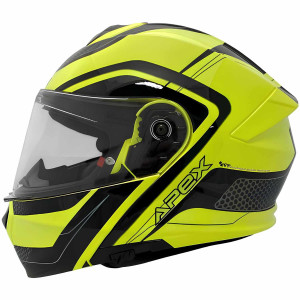 Apex MI100 Klapphelm Porto schwarz gelb Gr. M 57/58