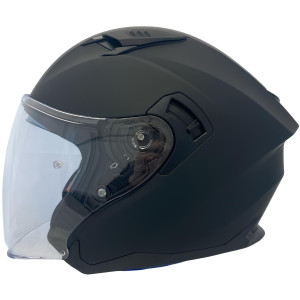 Apex JI200 Jethelm Solid schwarz matt Gr. S 55/56