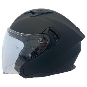 Apex JI200 Jethelm Solid schwarz matt Gr. S 55/56