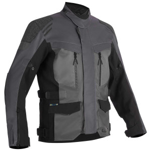 Lindstrands Storbo Motorradjacke graphite dunkelgrau schwarz Gr. 54