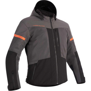 Lindstrands Rexbo V2 Motorradjacke grau schwarz Gr. 54