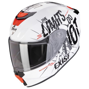 Scorpion EXO-JNR Kinder-Motorradhelm BOUM weiß-schwarz Gr. M 50/51
