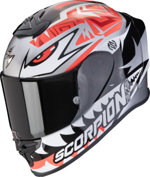 Scorpion Exo-R1 Evo Air REPLICA Zaccone silber-schwarz-rot Gr. L 59/60