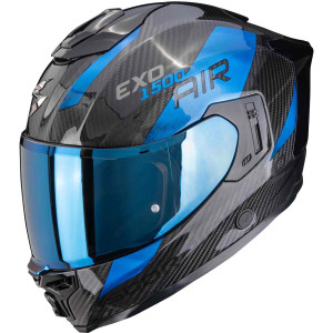 Scorpion EXO-1500 Carbon Air Platted schwarz blau Gr. M 57/58
