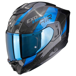 Scorpion EXO-1500 Carbon Air Platted schwarz blau Gr. M 57/58