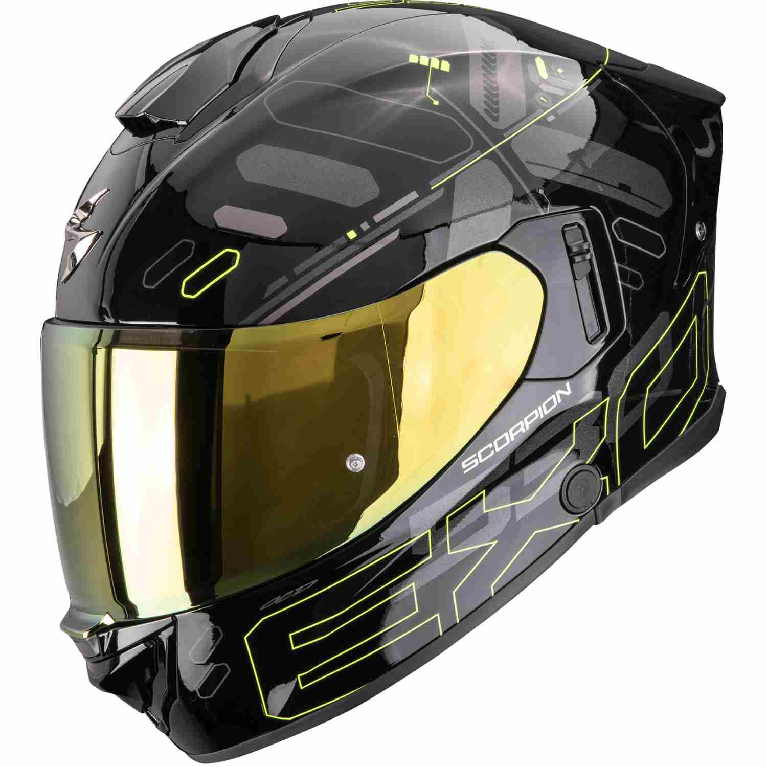 Scorpion EXO-530 Air Fond schwarz neon gelb Gr. M 57/58