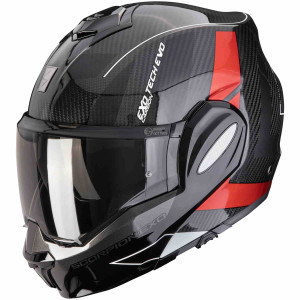 Scorpion EXO-Tech Evo Carbon CAD schwarz rot hologramm Gr. M 57/58