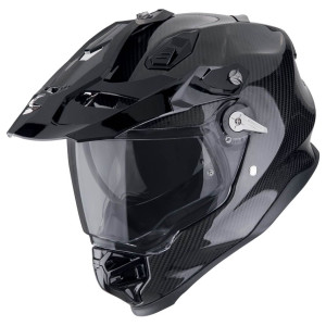 Scorpion ADF-9000 Carbon Air Helm Solid schwarz glänzend L 58/59