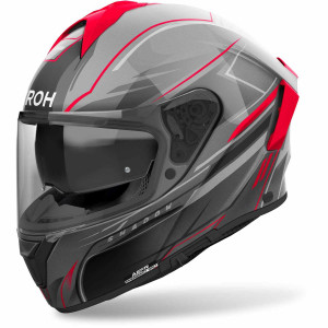 Airoh Spark 2 Integralhelm Shadow grau matt schwarz rot Gr. L 59/60